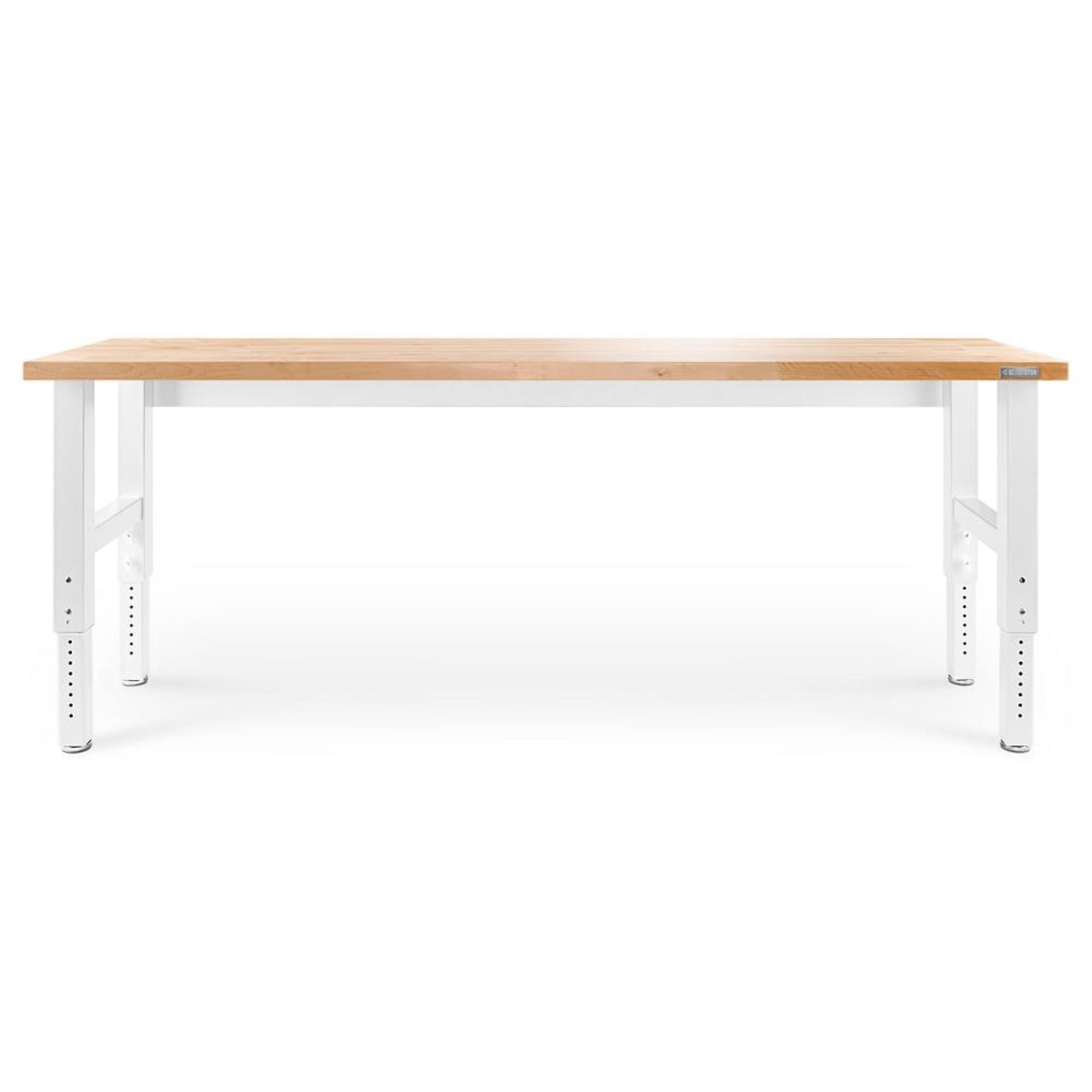 Gladiator, 8ft. Adjustable Height Hardwood Workbench, Model# GAWB08HWGW